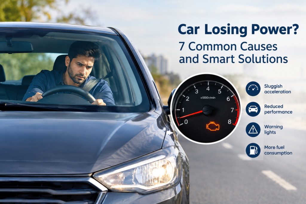 Car losing power with an illuminated check engine warning light